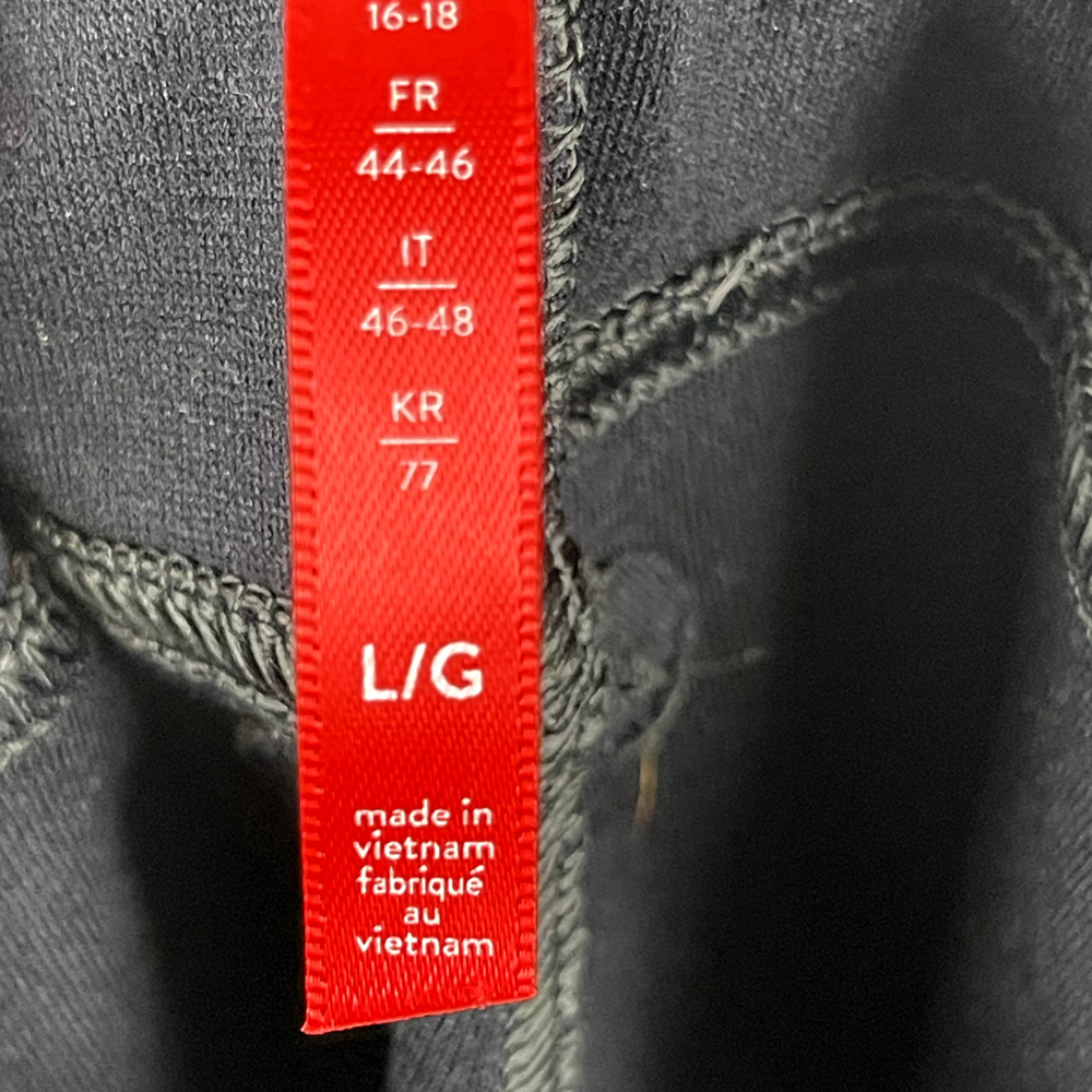 Spanx Leather-Like Ankle Skinny Pant Womens Large Brown Stretch Pull On Cropped - Picture 11 of 14